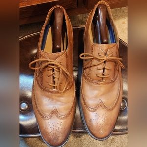 Bostonian Commonwealth WINGTIP mens dress shoe COGNAC ANTIQUE Leather lace up